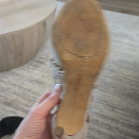 Vince Camuto Elegant Beige High Heel Sandals - Picture 8 of 8